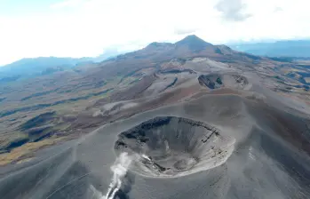 El volcán Puracé eastá ubicado en el departamento del Cauca y ha tenido actividad en las últimas semanas. FOTO SERVICIO GEOLÓGICO COLOMBIANO