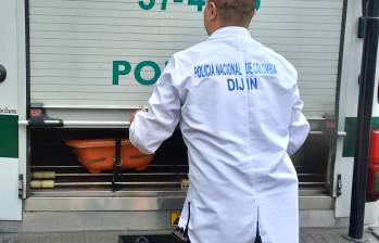 Los reportes preliminares indican que los restos mortales corresponden a los de dos hombres. FOTO: Mauricio Andrés Palacio. Archivo El Colombiano