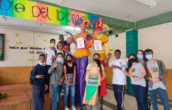 Las actividades de Ratón de Biblioteca se realizan con comunidades de los barrios populares de Medellín. FOTO Cortesía