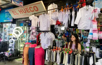 En el sector conocido como El Hueco hay unos 17.000 negocios. FOTO CAMILO SUÁREZ. 