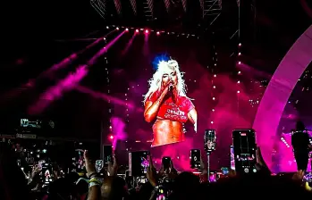 La artista colombiana es una de las cantantes latinas más escuchadas de Spotify con más 53 millones de oyentes mensuales. Foto: EL COLOMBIANO