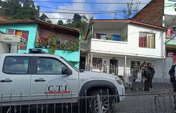 Imagen de referencia de un levantamiento hecho por el CTI de la Fiscalía. Foto: EL COLOMBIANO