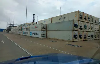 Essity participó en el primer embarque de carga seca de Puerto Antioquia, la semana pasada. FOTO cortesía Essity