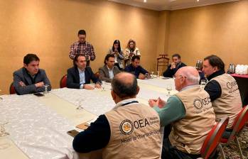 La Misión de la OEA también se ha reunido con Enrique Gómez y Sergio Fajardo. FOTO CORTESÍA OEA