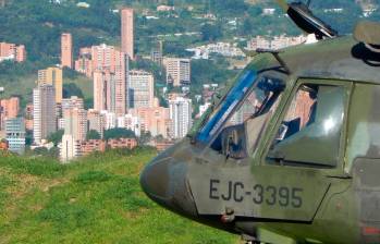 Este es el helicóptero EJC-3395 que resultó siniestrado en Bolívar. FOTO: Cortesía