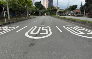 Nuevos límites de velocidad en Sabaneta. FOTO: CORTESÍA