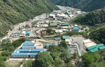 El año pasado la mina Buriticá produjo 10 toneladas de oro. FOTO cortesía Zijin-Continental Gold