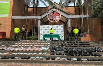 La droga incautada habría generado ingresos mensuales de hasta $400 millones. FOTO: Policía