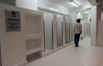 Así quedaron uno de los baños intervenidos por el CICR en la cárcel Pedregal, en el corregimiento San Cristóbal, de Medellín. FOTO: CORTESÍA