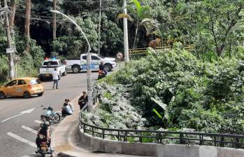 Imagen del lugar del hallazgo en la vereda de Sabaneta. FOTO: Cortesía