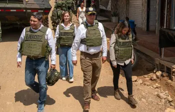 El presidente Petro ordenó a su gabinete que viajara el domingo 13 de octubre hasta El Plateado, que es más exactamente un corregimiento del municipio de Argelia. Foto: Presidencia