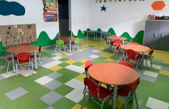 Los salones están dotados y ambientados especialmente para los niños a los que acogerán. FOTO: CORTESÍA ALCALDÍA