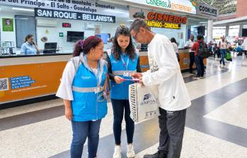 La Alcaldía de Medellín ha acompañado sus retornos con la estrategia regresos humanitarios voluntarios. Foto: cortesía Alcaldía de Medellín.