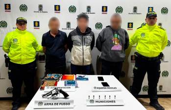 Los sospechosos fueron enviados a la cárcel bajo medida de aseguramiento mientras se resuelve su situación judicial. FOTO: Cortesía Policía Meval