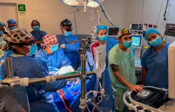 En la operación participaron especialistas en cuidado intensivo pediátrico, cardiología, infectología, nefrología y neurología. FOTO Cortesía