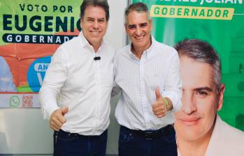 Andrés Julián Rendón y Eugenio Prieto se midieron a través de dos encuestas para sacar un solo candidato. FOTO: Cortesía