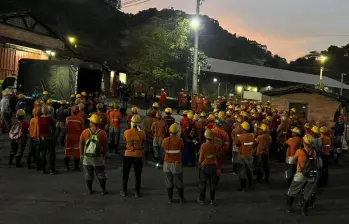 Las familias de más de 240 mineros se quedarían sin sustento debido a la liquidación de la empresa Carbones San Fernando, una de las minas más importantes del municipio de Amagá. FOTO: Cortesía Wilser Darío Molina