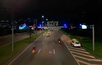 Este es el pasavía instalado en la autopista Sur, en el que se muestra la cantidad de personas que resultaron lesionadas en ese corredor. FOTO: CORTESÍA