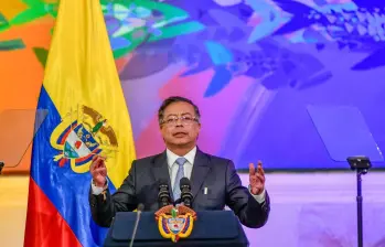 El presidente Petro rindió cuentas ante el Congreso. Foto: Presidencia.
