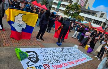 Imagen tomada el pasado 27 de mayo en el campus de la sede Bogotá de la Universidad Nacional. FOTO CORTESÍA @JULESPINOSADICE