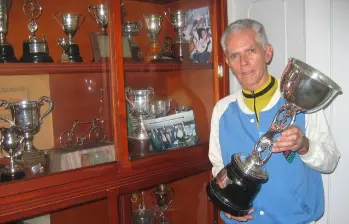 Conocido como La Locomotora y El Caballero del Ciclismo, Honorio Rúa dejó una huella imborrable en la historia del pedalismo colombiano por sus éxitos en la ruta y la pista. FOTO EL COLOMBIANO