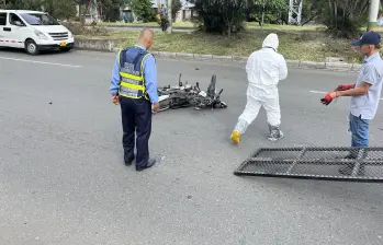 Fotografía de referencia de un accidente de tránsito en Medellín. Foto: Andrés Felipe Osorio García.