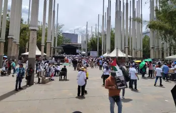 Marchas por el Día del Trabajo en Medellín. Foto: Sandra Segovia- EL COLOMBIANO