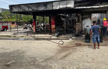 Foto del incendio en Turbo. Autor: cortesía