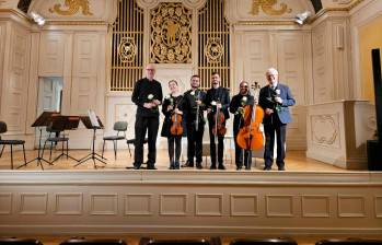 Estos son algunos de los jóvenes integrantes de la Orquesta Iberacademy. FOTO Cortesía Iberacademy