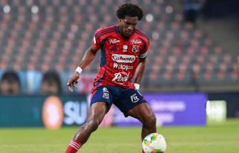 Didier Moreno, de 34 años, es el capitán del Medellín este semestre. Es uno de los jugadores que más se han quejado por las decisiones arbitrales en los juegos del Apertura 2026. FOTO Manuel Saldarriaga 