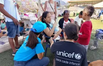Los dos terremotos revivieron la crisis social que vive el país vecino. Foto: UNICEF