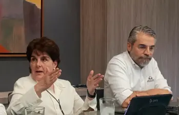 Lina María Vélez, presidenta de la Cámara de Comercio de Medellín para Antioquia, destacó la capacidad de los empresarios para mantenerse activos pese al complejo escenario económico. FOTO EL COLOMBIANO