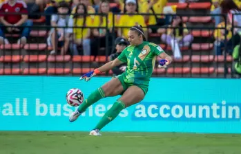 La proyección de la portera Luisa Agudelo la ubica como candidata a ir al Mundial de mayores en 2027. FOTO Juan Antonio Sánchez