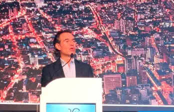 El alcalde de Medellín, Federico Gutiérrez, participó en la apertura del congreso de Fenalco. FOTO Julio César Herrera