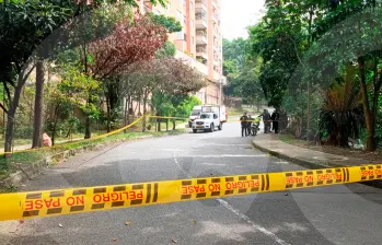 En este sector, detrás del Hospital Manuel Uribe Ángel, de Envigado, asesinaron con arma blanca a un hombre, cuya identidad no fue establecida. FOTO: ALEJANDRA MORALES RÍOS