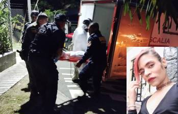 Agentes del CTI realizan el levantamiento del cuerpo de Anyolina Acevedo Rendón