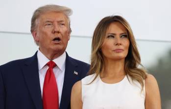 Se espera que la primera dama estadounidense Melania Trump presida una mesa redonda en el Capitolio este lunes. FOTO: GETTY