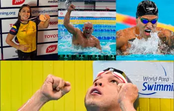 Nelson Crispín fue la máxima figura colombiana en competencia. FOTOS: Tomada de redes @crispinswimmer