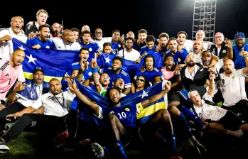 Los jugadores de Curazao le dieron una gran alegría a su país, que cuenta con 155 mil habitantes, al clasificar al Mundial. FOTO @CURAZAO