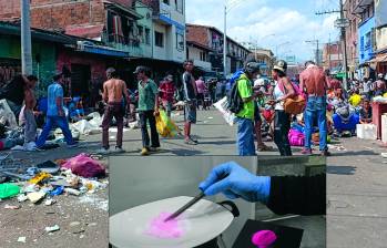 El tusi es una mezcla que varía de lote en lote e inundó las calles de Medellín. FOTO EL COLOMBIANO Y AFP.