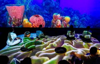 Quienes visiten Oceánica en El Tesoro se encontrarán una sala de 110 metros cuadrados, donde se proyectará la historia de fitoplancton, corales, arrecifes, tortugas marinas, medusas, esponjas, estrellas de mar, pulpos, rayas, orcas, tiburones, ballenas, miles de peces y manglares. FOTOS: Julio César Herrera