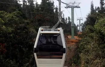 La Línea L del Metrocable apoya la actividad turística de la reserva natural Arvi. FOTO: JULIO CÉSAR HERRERA