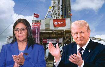 Donald Trump puso a Delcy Rodríguez al frente de la reactivación petrolera. FOTO Getty