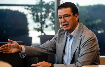 Germán Bahamón, gerente de la Federación Nacional de Cafeteros, propuso que las marcas informen de manera visible el origen del café en sus empaques. foto Julio Herrerea. 