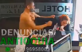 Este fue el video que se hizo viral y que registra la agresión a la empleada del hotel. FOTO: IMAGEN TOMADA DE VIDEO