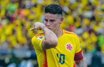 El volante cucuteño James Rodríguez lidera el listado de futbolistas que irán al Mundial Norteamérica 2026 con la Selección Colombia. Foto: Juan Antonio Sánchez