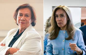 La canciller Villavicencio (izquierda) y la gerente de la Imprenta, Alba Liliana León (derecha), serán investigadas disciplinariamente. La Contraloría también había encendido las alertas. FOTO: Presidencia y Colprensa