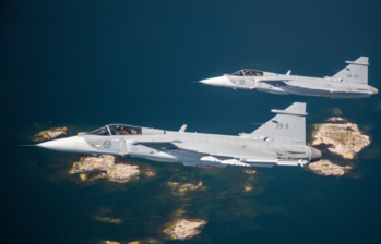 Aviones suecos Gripen. Foto: AFP
