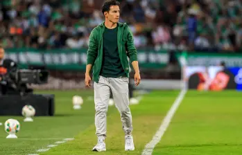 El entrenador de Diego Arias vive su primer semestre completo como entrenador en propiedad de Atlético Nacional. Foto: Camilo Suárez