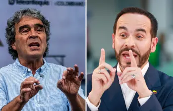 Sergio Fajardo, candidato de ideología de centro, y Abelardo de la Espriella, candidato de la derecha. Foto: Juan Antonio Sánchez y Manuel Saldarriaga